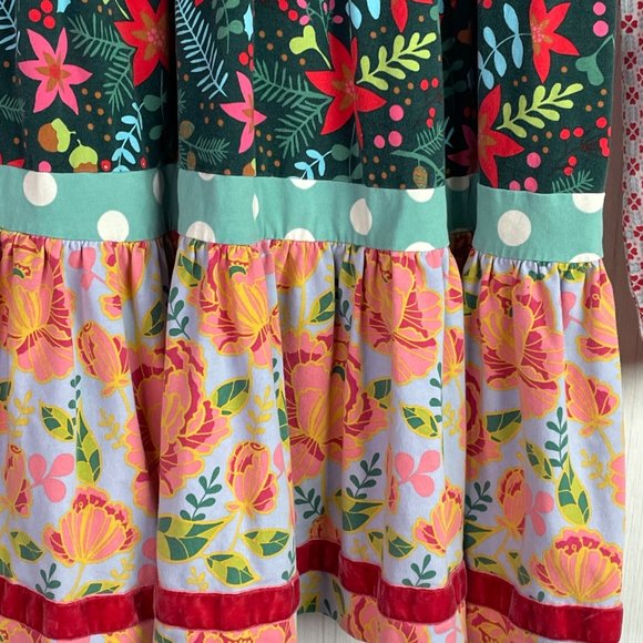 Matilda Jane Dress Girls10 Party Mix Once Upon a Time Long Sleeve Tiered Floral - Picture 4 of 11